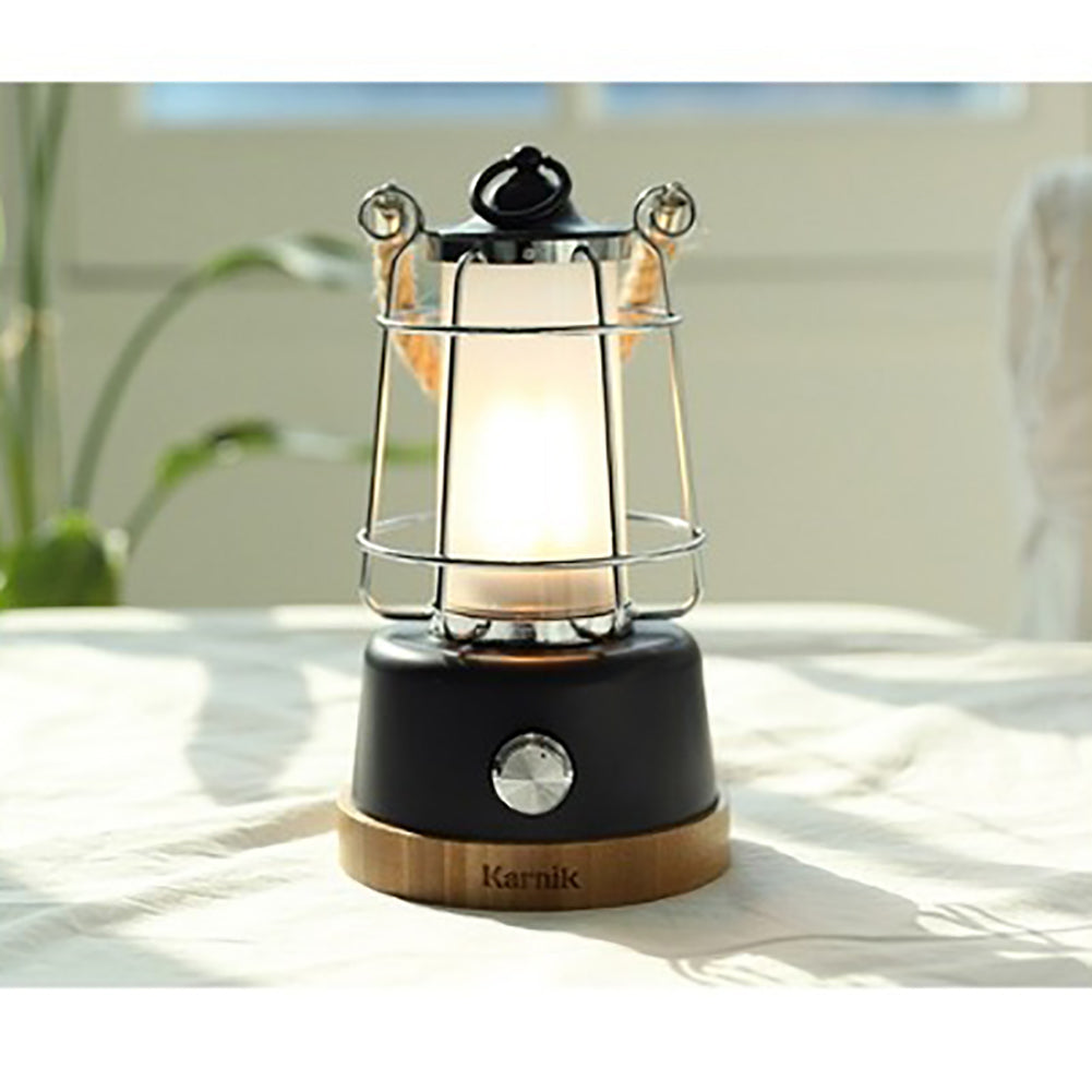 With Molly Carnic Vintagerope Emotional Camping Lantern USB or battery rechargeable  4.9x9inch