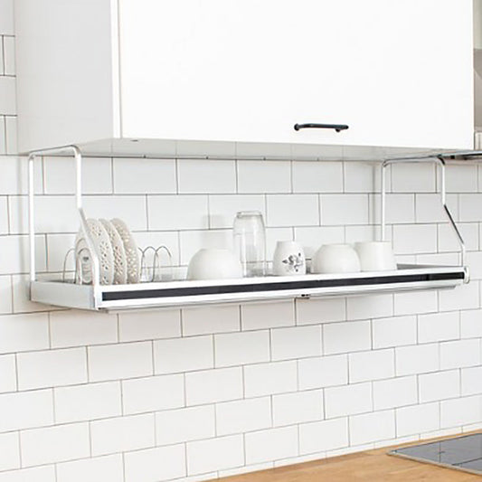 Espadu aluminum stainless steel attachable Dish Rack Dish Rack Wire Shelf Liner Dish Holer 31.4x11.4x10.2inch