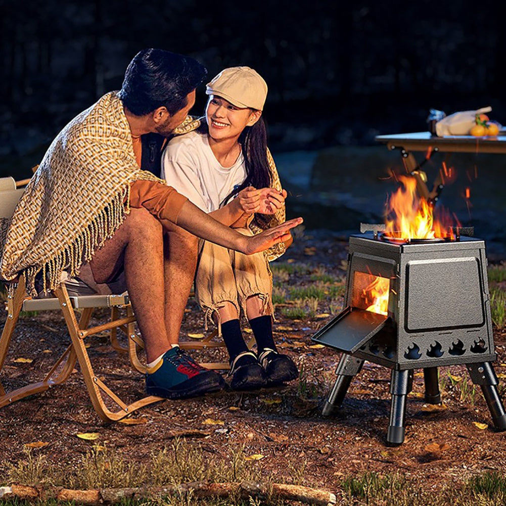 3-step Folding Portable Barbecue Charcoal Grill,  Barbecue Desk Tabletop Outdoor Stainless Steel Smoker BBQ for Outdoor Cooking Camping Picnics Beach