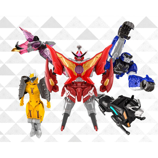 DX Don Buster King Don Brothers Power Rangers Robot Toy 5 robots transform into one robot Korean Version Height: 14.2in