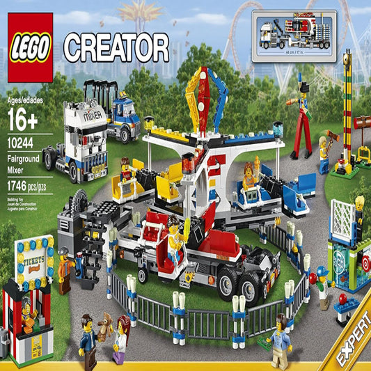 7-10 Day Ship, Rare Vintage Retired LEGO 10244 Collectible, LEGO Creator Expert 10244 Fairground Mixer