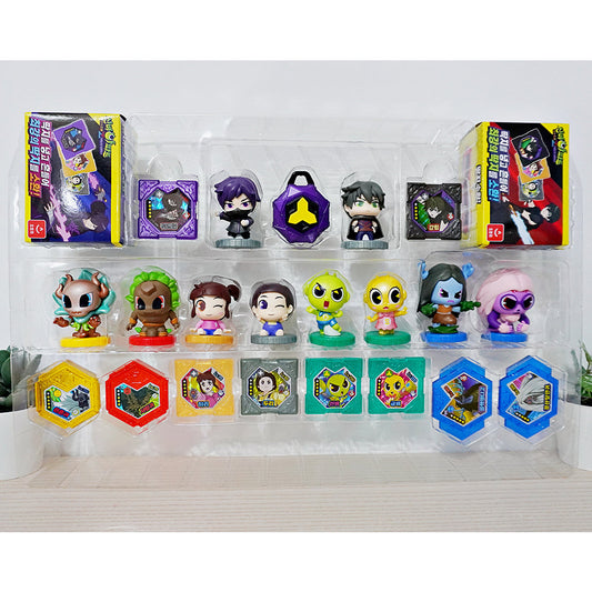 With Molly Shinbi Apartment Ghost Z 10 figures, 10 Character Cards, light, 2 Shake Card Decks, Card Play Stage 13 x 14 x 2 inches