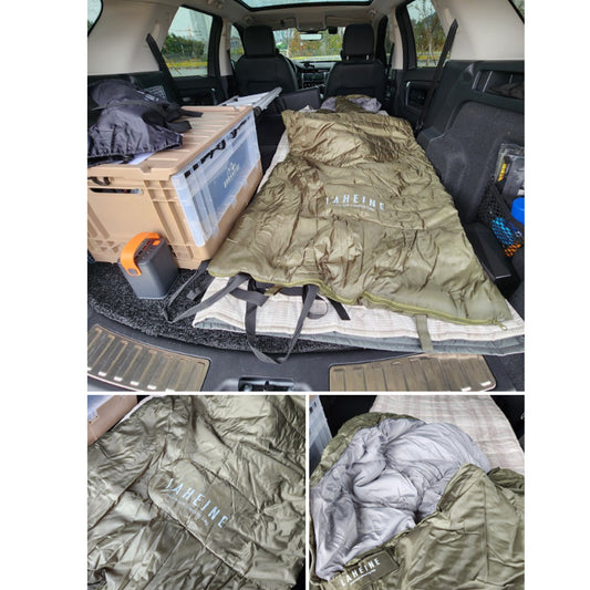 Warm Camping Heated Sleeping Bag Washerable Four Seasons USB Charging Type khaki