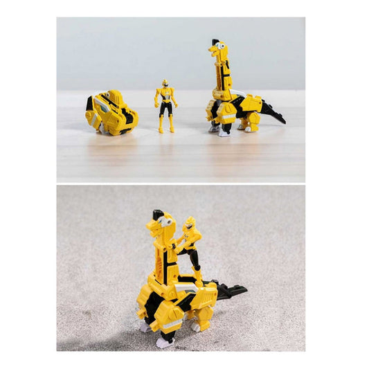 With Molly Miniforce Super Dinosaur Power Braka Trance Head Mode and Dino Mode 2-Step Transformation 7.2x2.9x7.6inch