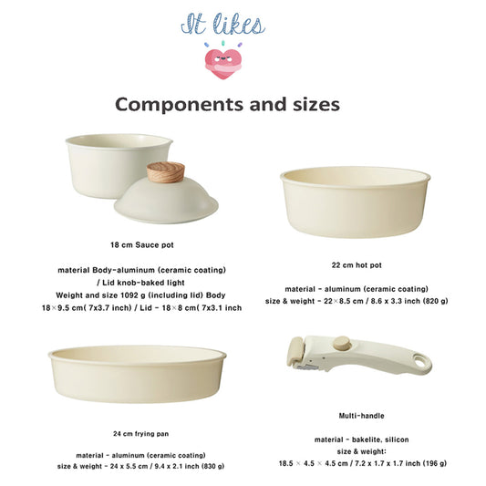 Modori Sodam Cookware Set of 3P