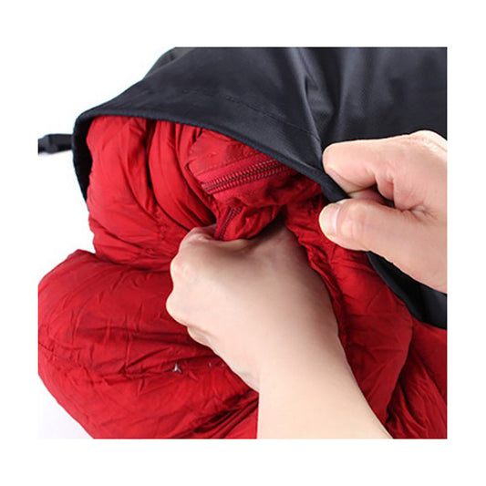 Camping sleeping bag compression pack 12L hard and durable 4 straps 1/2 compression 5.9x15.7 inch