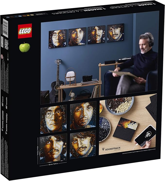 LEGO Art The Beatles 31198 Collectible Building Kit; an Inspiring Art Set for Adults That Encourages Creative Building and Makes a Great Gift for Music Lovers and Beatles Fans (2,933 Pieces)