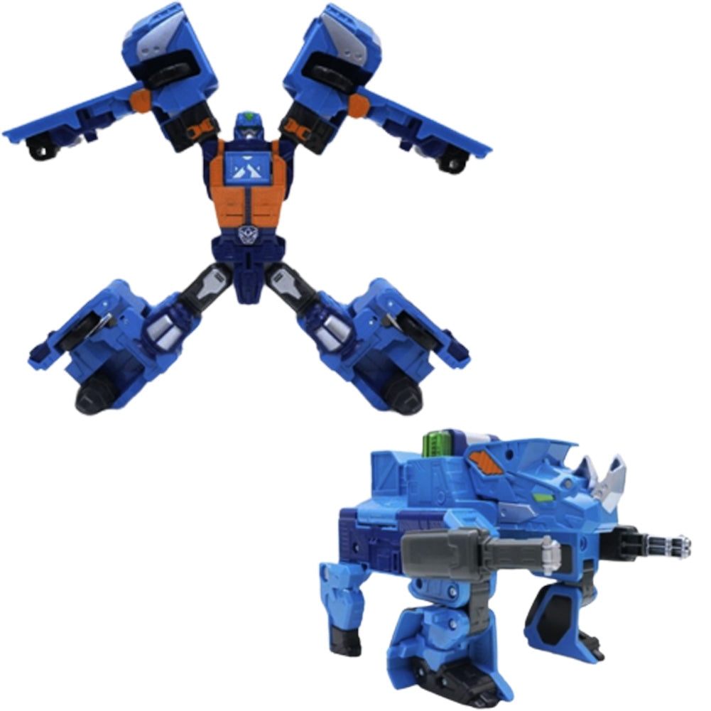 Hello Carbot Rockcan One camper transforms into a robot and an Aquarino( Rhinoceros) 10.2x15.3x3.5inch
