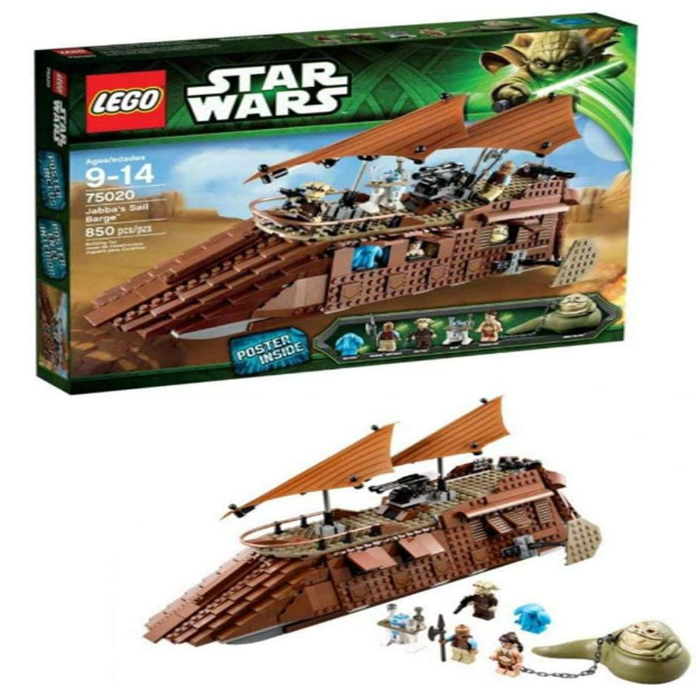 3-5 Day Ship, Rare Vintage Retired LEGO 75020 Collectible, LEGO Star Wars Jabbas Sail Barge 75020