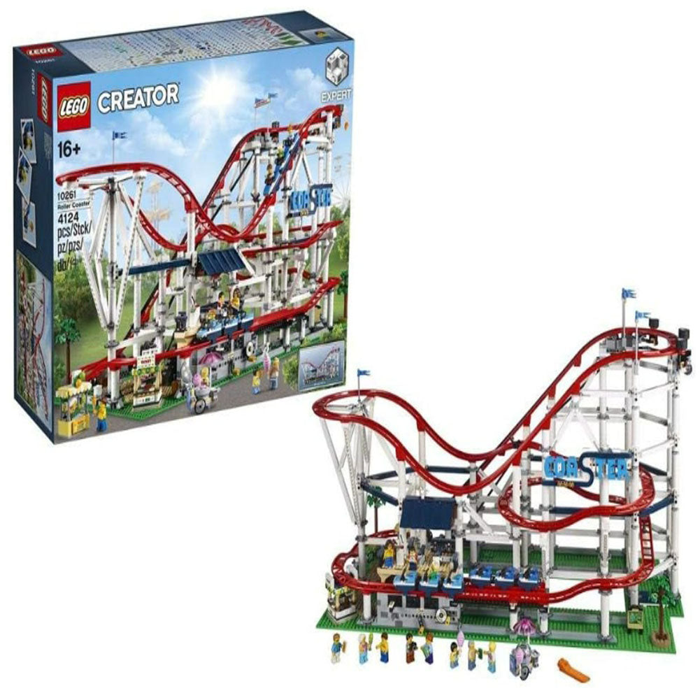 3-5 Day Ship, Rare Vintage Retired LEGO 10261 Collectible, LEGO Creator Expert Roller Coaster 10261 Building Kit (4124 Pieces)