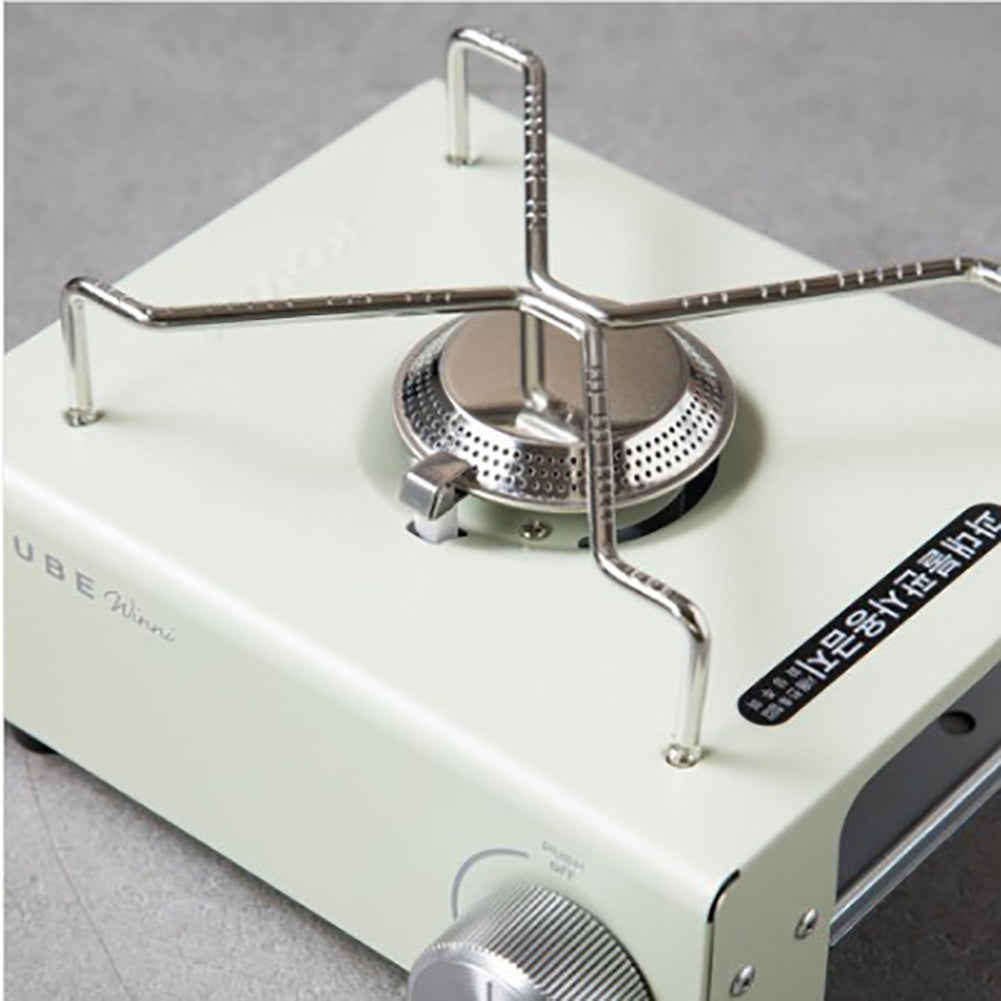 With Molly Kovea Winni cube Gas Stove wood with storage emotional camping - Stove + Wood Accessories + Compact Plastic Inbox Set Cream