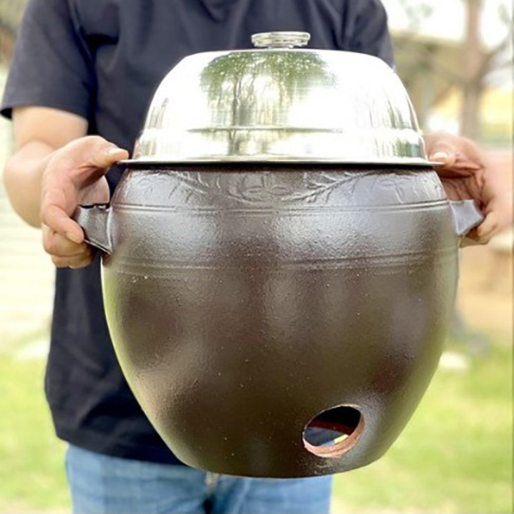 Jar Barbecue Grill Smoked Pork Belly Roast Smoked BBQ Camping grill 12.9x11.8inch