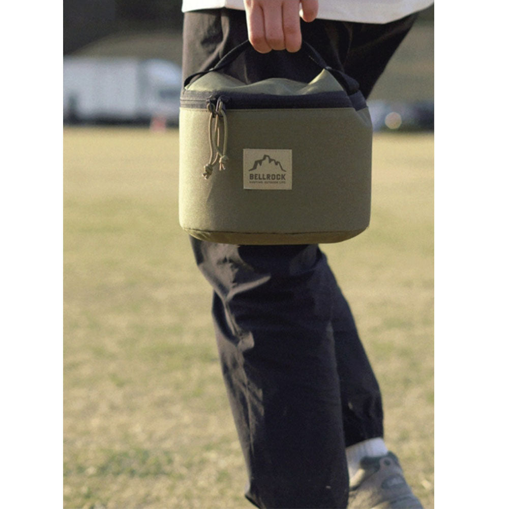 Bellrock Premium Quality Stainless Steel Camping Cookware Set - 9 Piece Deluxe Family Cookset Green