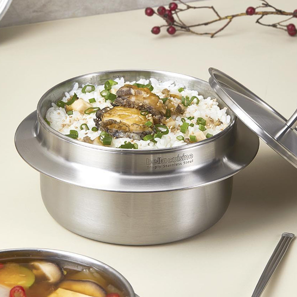 With Molly VRCIN 3-layer design ensures rapid and even heat distribution inside the pot  various heat sources 5.5 (diameter) x 3.2 (height) inches