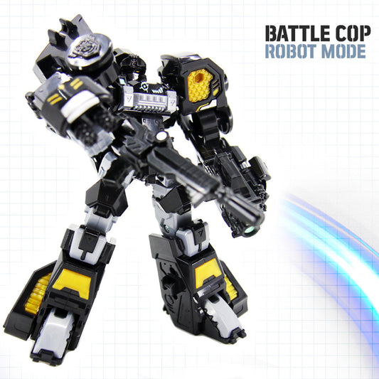 With Molly Mini Force Season 6 Battle Cop Robot Toyrobot mode and face Mode 7.8x4x10.2in