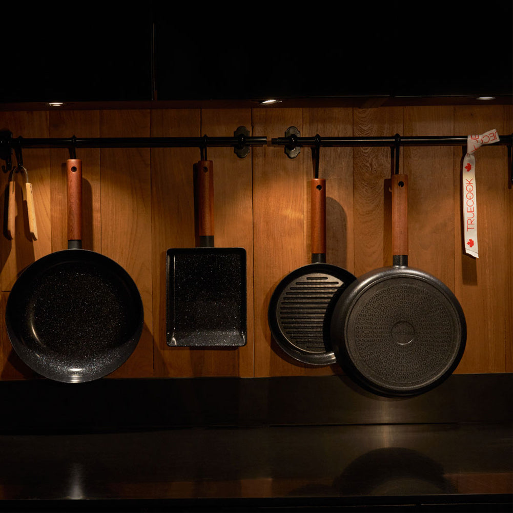 With Molly True Cook  IH Induction Frying Pan Set of 4P  Black