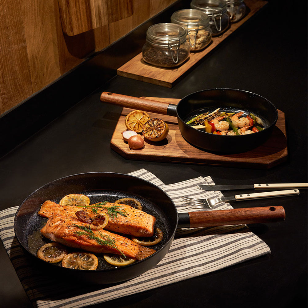 With Molly True Cook  IH Induction Frying Pan Set of 4P  Black