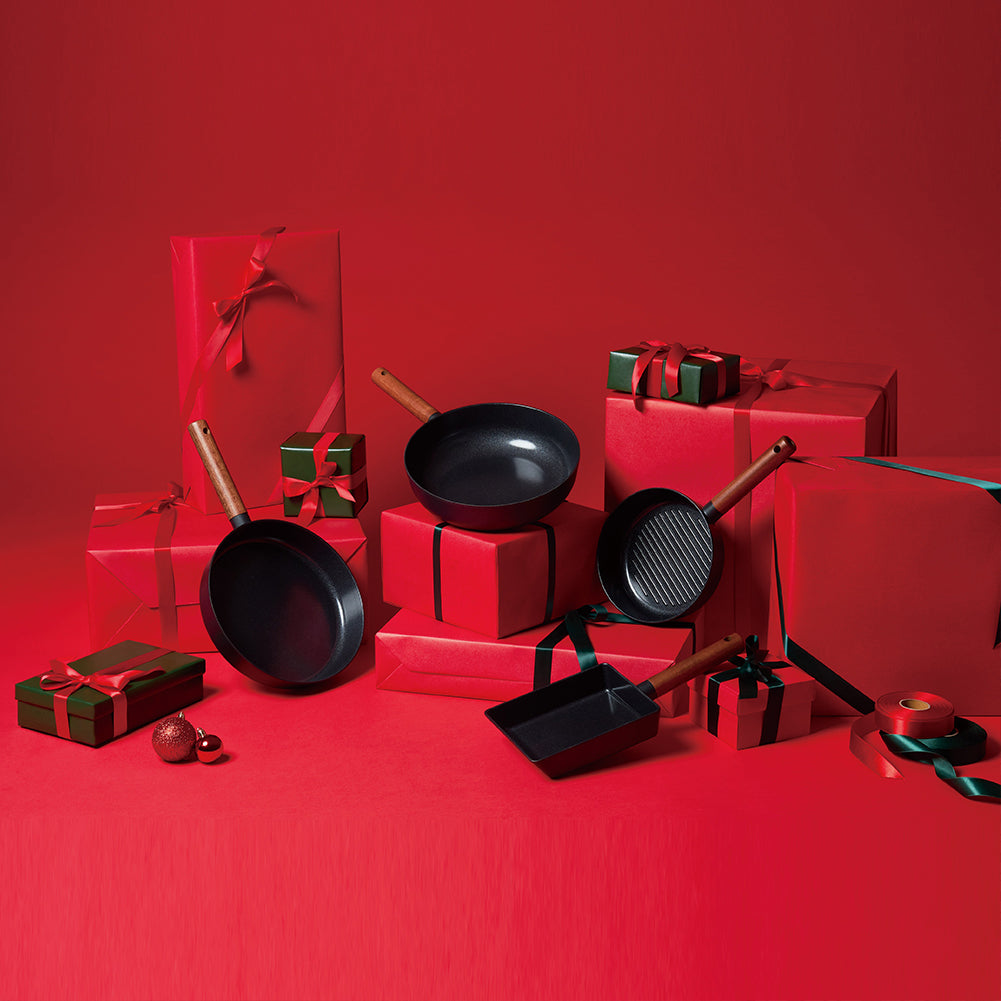 With Molly True Cook  IH Induction Frying Pan Set of 4P  Black