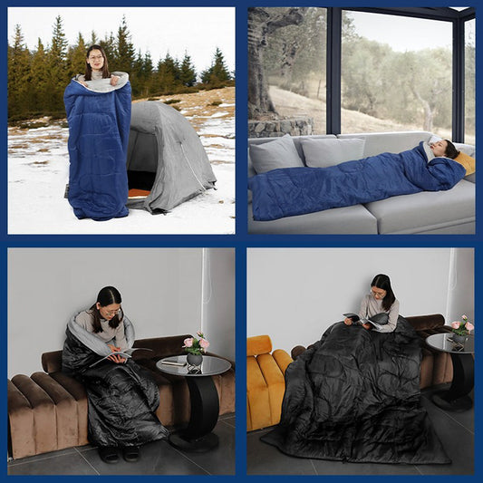 With Molly CM Waterproof Lightweight Sleeping Bag for various uses Full open design Use of anti-pollution fabric 2lbs Black