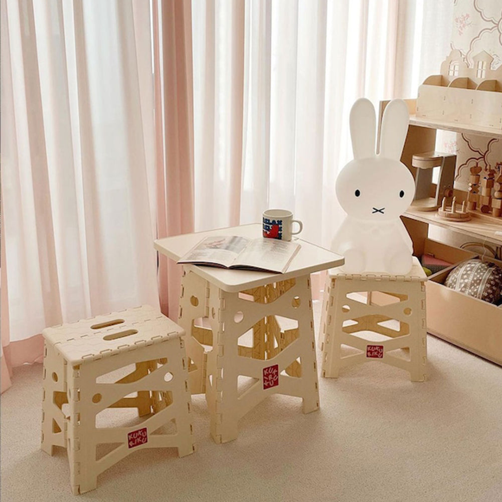 With Molly cucuriku Portable multipurpose table and chair set for camping, outdoor, indoor, kid's room, 1 table, 2 chairs Pink