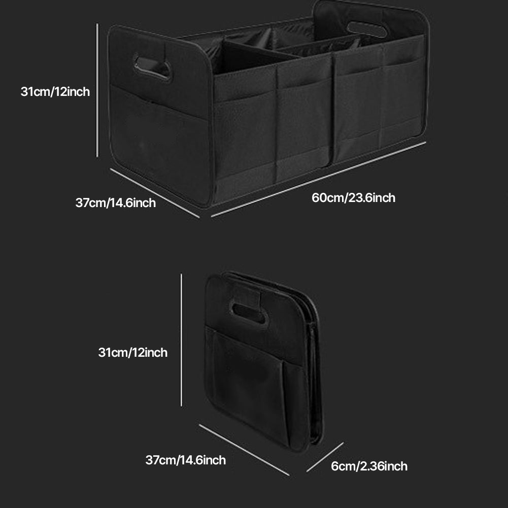 With Molly KIE Car Trunk Organizer, Foldable Organizer for Car (Expanded) 23.6(W)x14.6(D)x12(H) inches