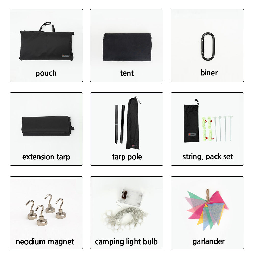 Car Shelter Tent – Cream Beige, 53x41x63in