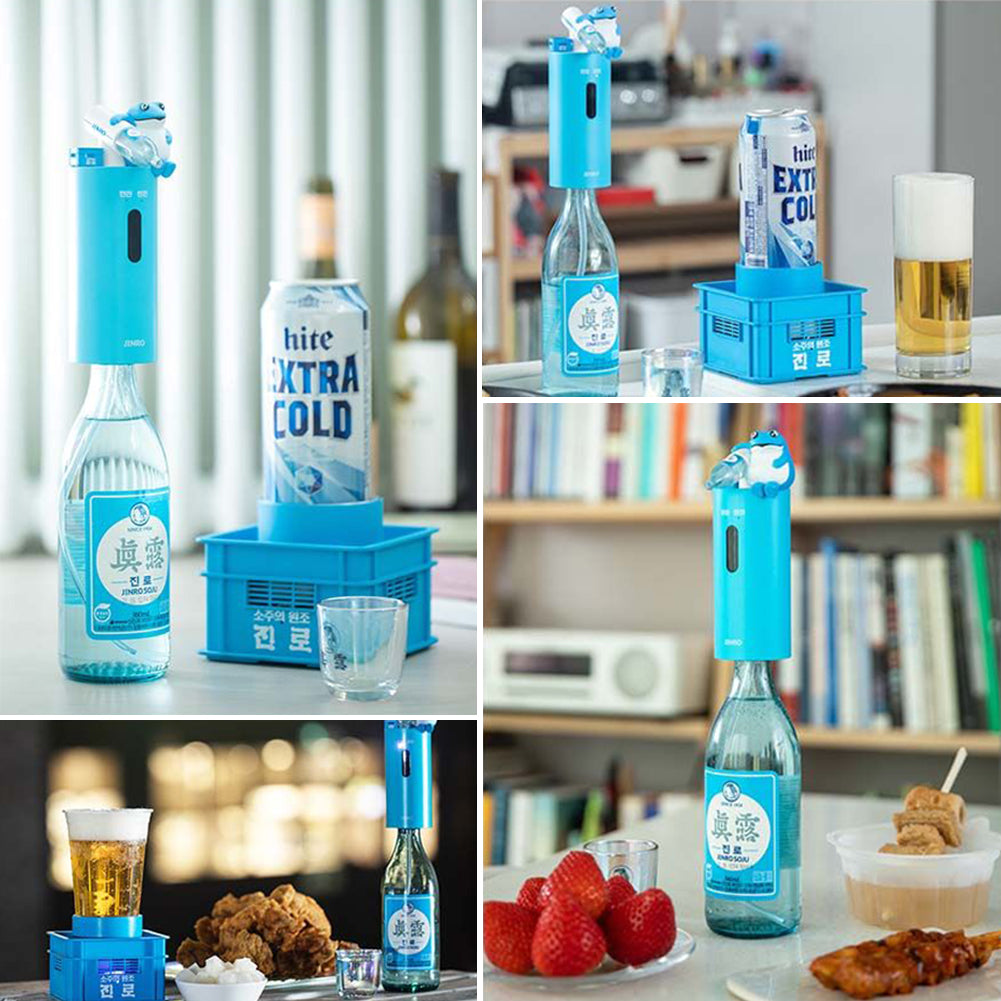 Dukkeobi Automatic Soju & Beer Soju to drink alone with soju glass 1P ,Dispenser and Cooler Set