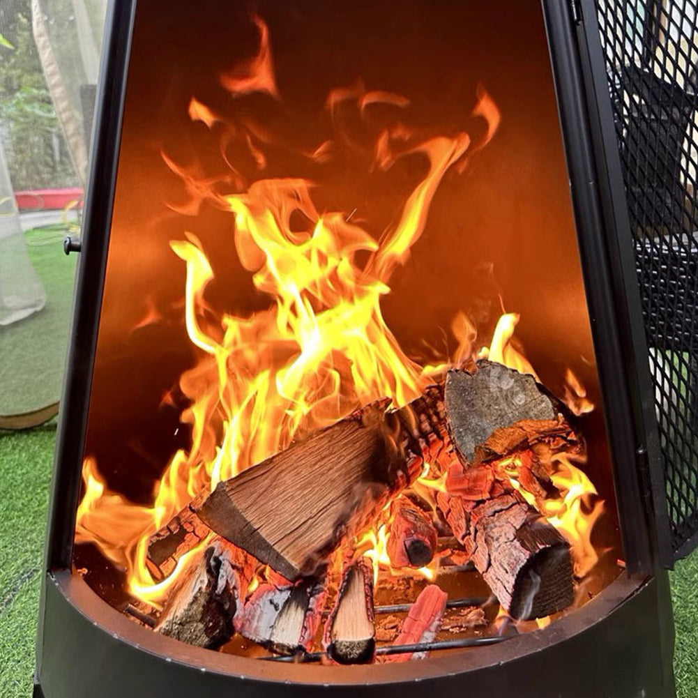 With Molly 231 outdoor camping fireplace type Wood Burning Camp Stove black ⌀19.7x63inch 32lbs