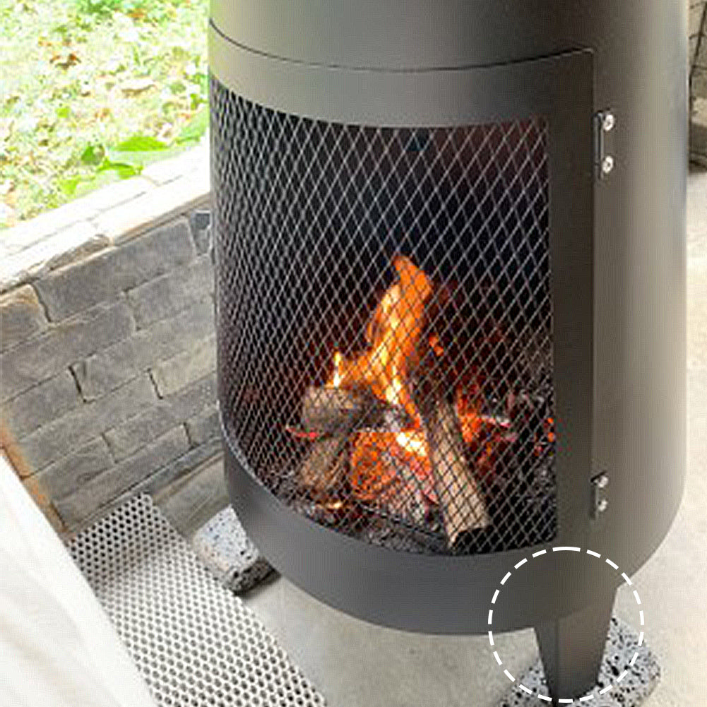 With Molly 231 outdoor camping fireplace type Wood Burning Camp Stove black ⌀19.7x63inch 32lbs