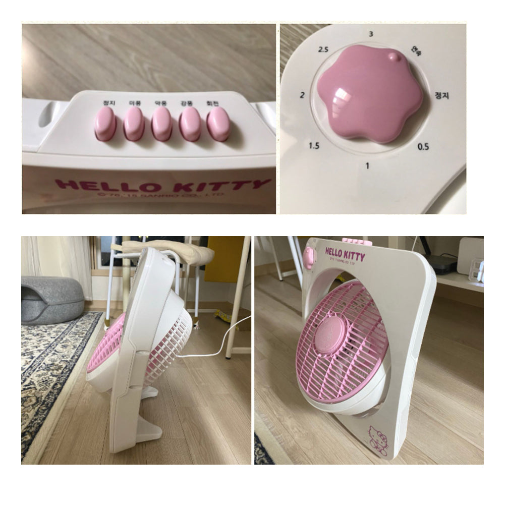 Hello Kitty box Fan EFB-106HK 220V/60HZ , 30W 14.3x16.1x5.1in