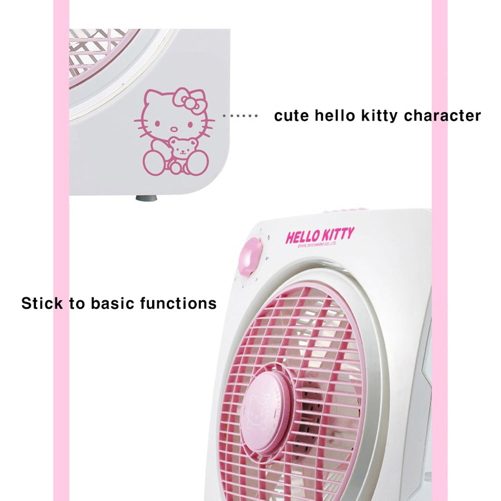 Hello Kitty box Fan EFB-106HK 220V/60HZ , 30W 14.3x16.1x5.1in