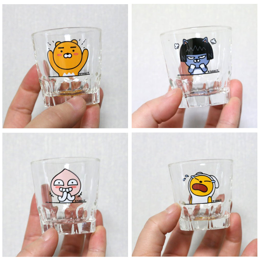 With Molly SOJU GLASS Apeah Neo MUZI Ryan 4P SET to add flavor to wine Joy, anger, sorrow, soju glasses 0.7oz 2inch