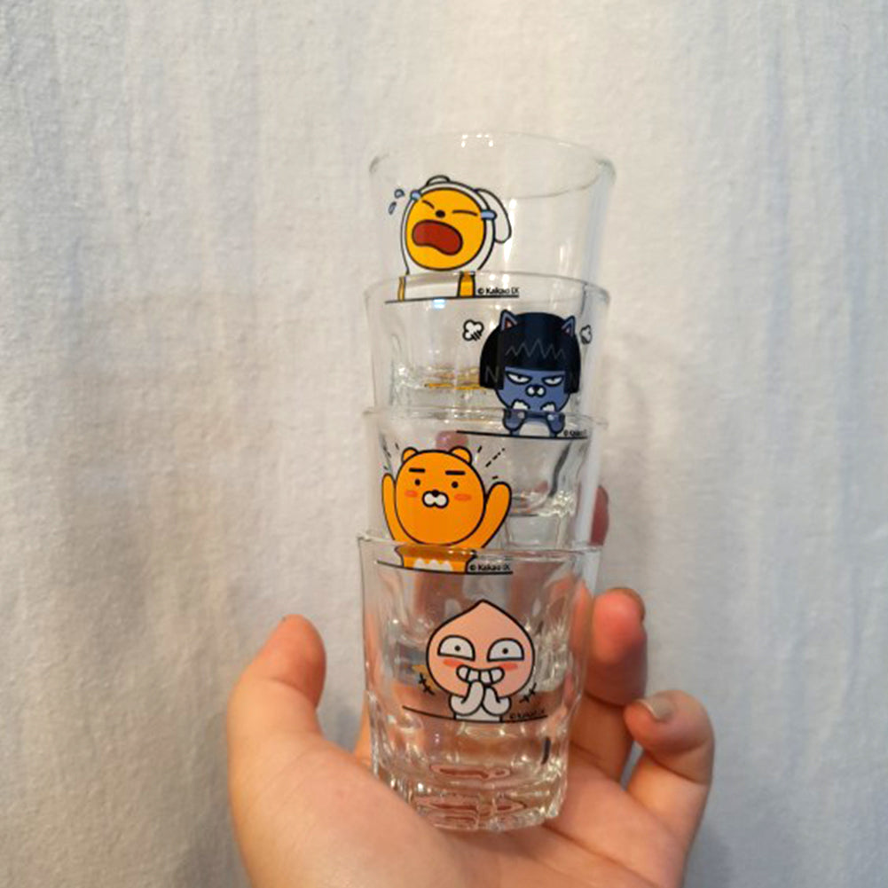With Molly SOJU GLASS Apeah Neo MUZI Ryan 4P SET to add flavor to wine Joy, anger, sorrow, soju glasses 0.7oz 2inch