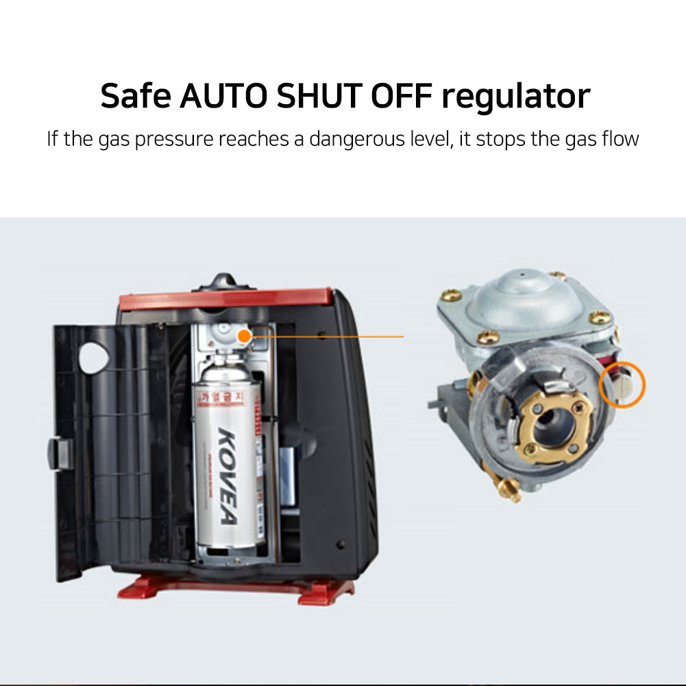 KOVEA Little Sun Gas Heater CAMPING Outdoor 1.7 KW Ceramic Plat Korea 11 x7.5 x 13.8"