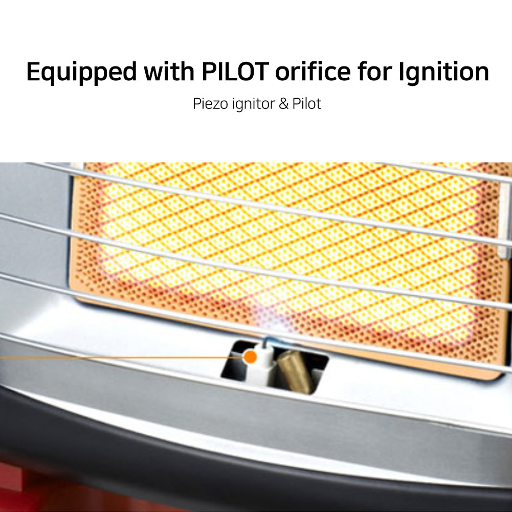 KOVEA Little Sun Gas Heater CAMPING Outdoor 1.7 KW Ceramic Plat Korea 11 x7.5 x 13.8"