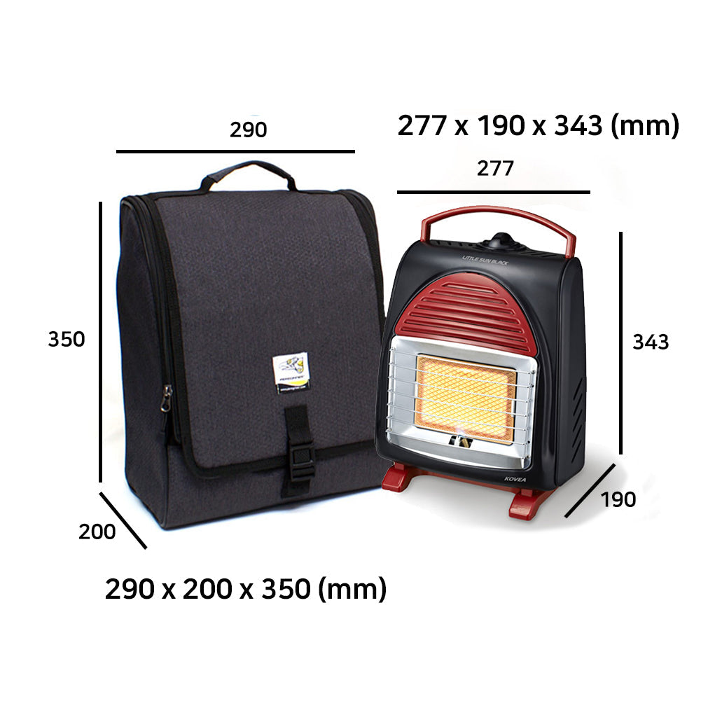 KOVEA Little Sun Gas Heater CAMPING Outdoor 1.7 KW Ceramic Plat Korea 11 x7.5 x 13.8"