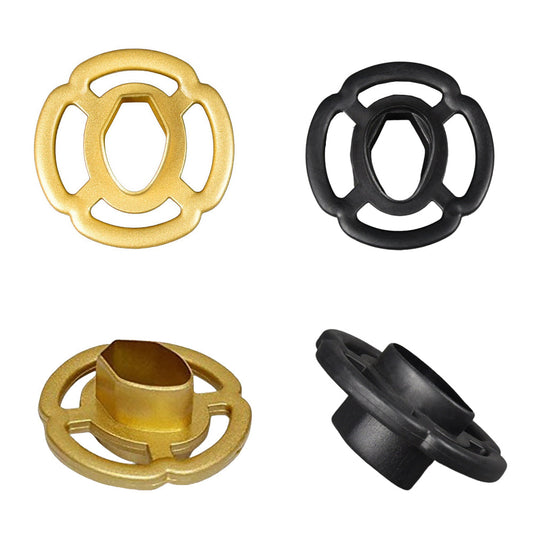 Kendo Wooden Sword Bokken Golden & Black Sword Guard Tsuba Samurai 2P