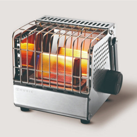 Kovea Portable heater cubic KGH-2010 with storage emotional camping  6.73x6.3x6.4 inch sliver