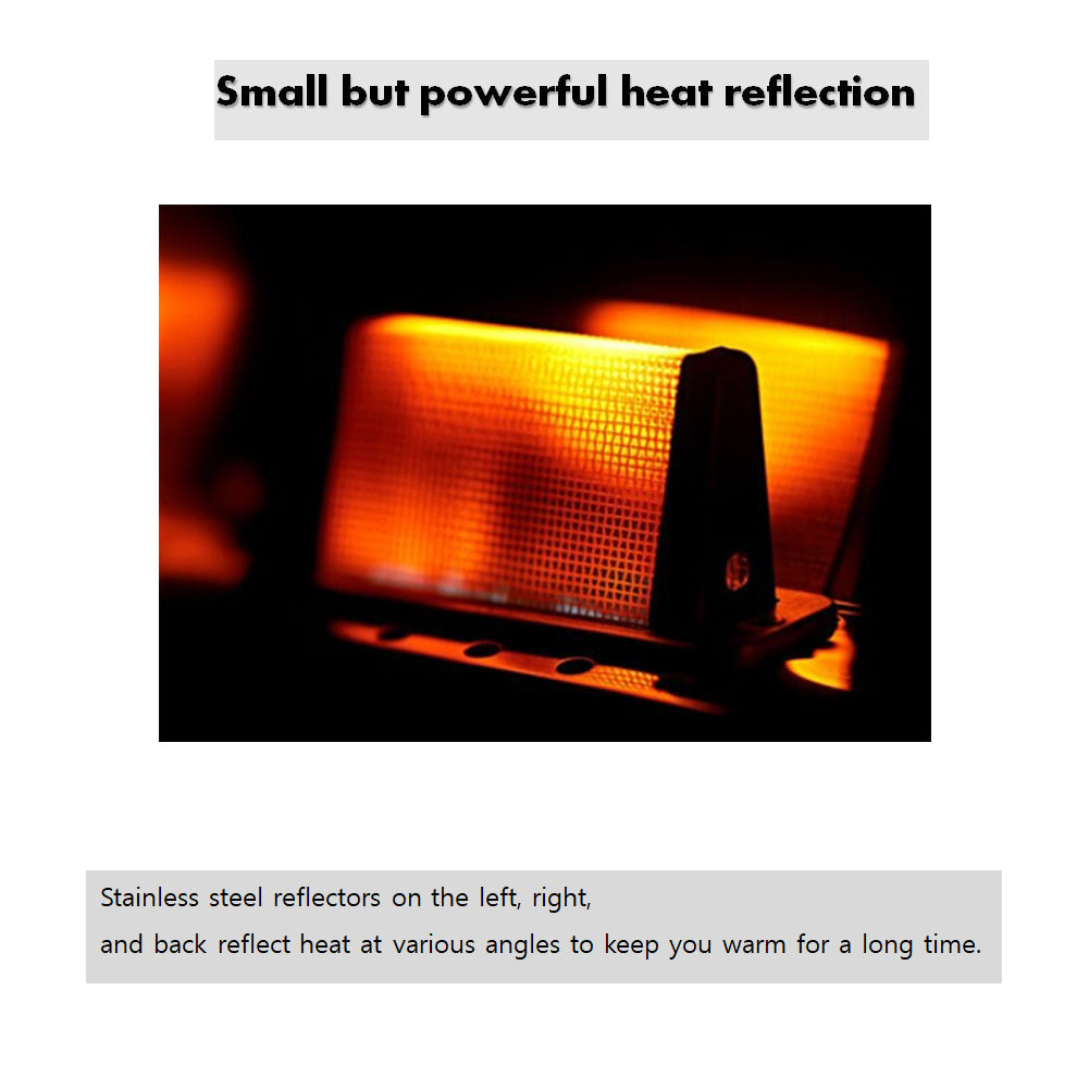 Kovea Portable heater cubic KGH-2010 with storage emotional camping  6.73x6.3x6.4 inch sliver