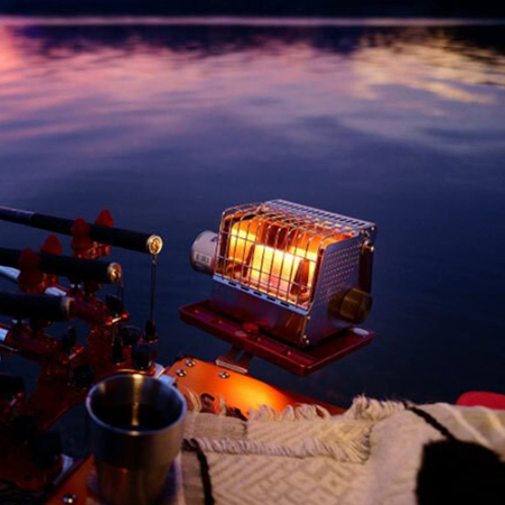 Kovea Portable heater cubic KGH-2010 with storage emotional camping  6.73x6.3x6.4 inch sliver