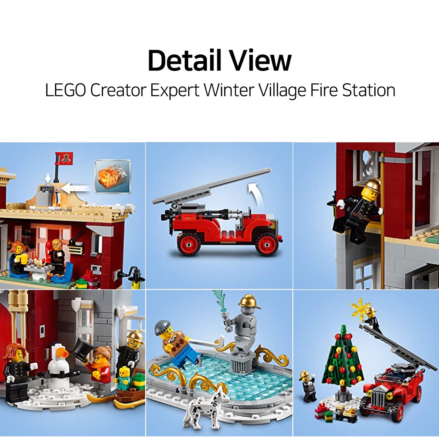 LEGO Creator Expert Winter Village Fire Station 10263 Building Kit (1166 Pieces)