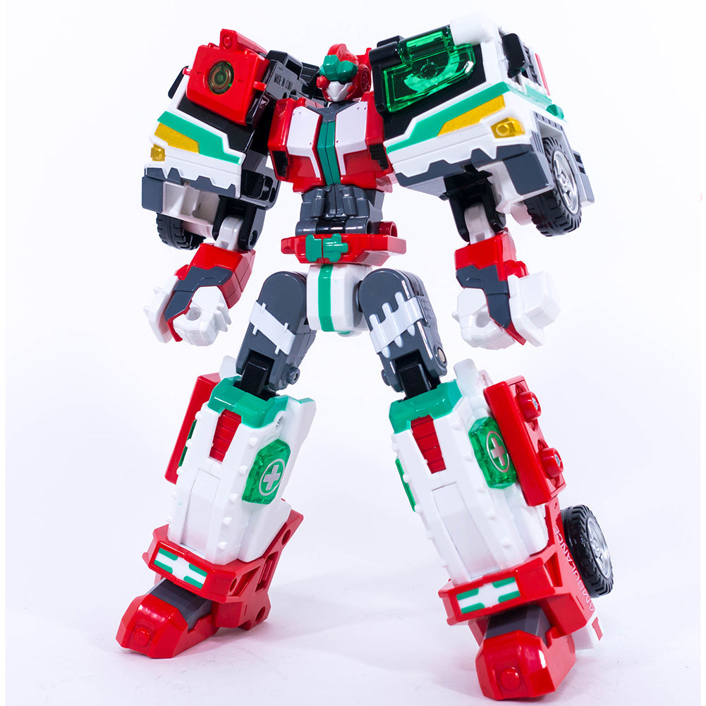 Metal Cardbot Mega Embler Two Transformation Robot Vehicle Mode 7.6(W) x 3.4(D) x 8.3(H) inch
