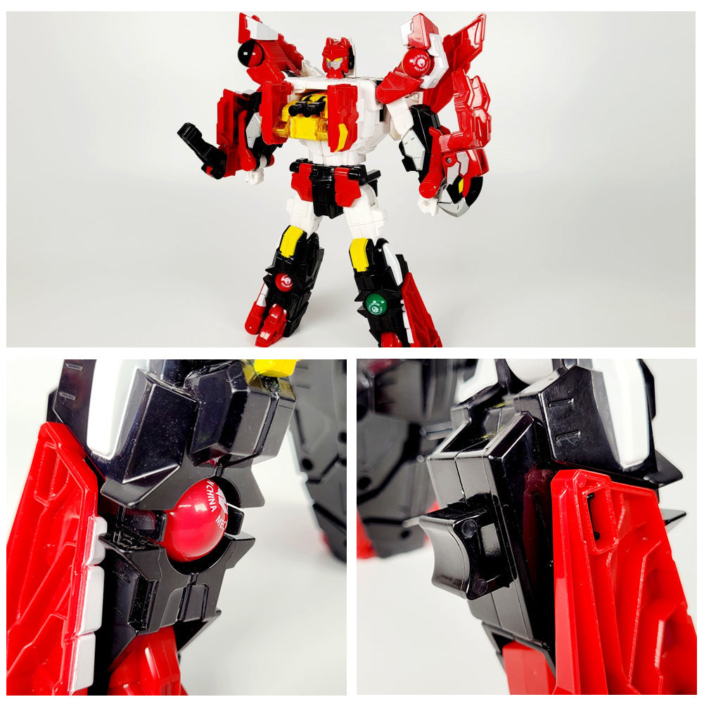 With Molly Mecadball WOLFNIX 2 modes (Robot eagle) with 5 MECARD BALLs 12.5(W)x14(H)x5(D)inch