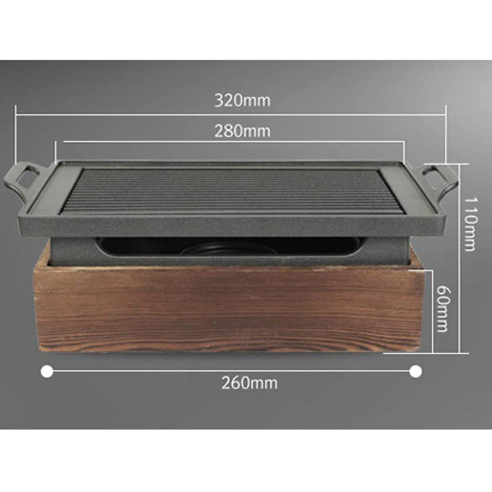NOMAD Japan Style Aluminum Rectangular Mini Hibachi Set
