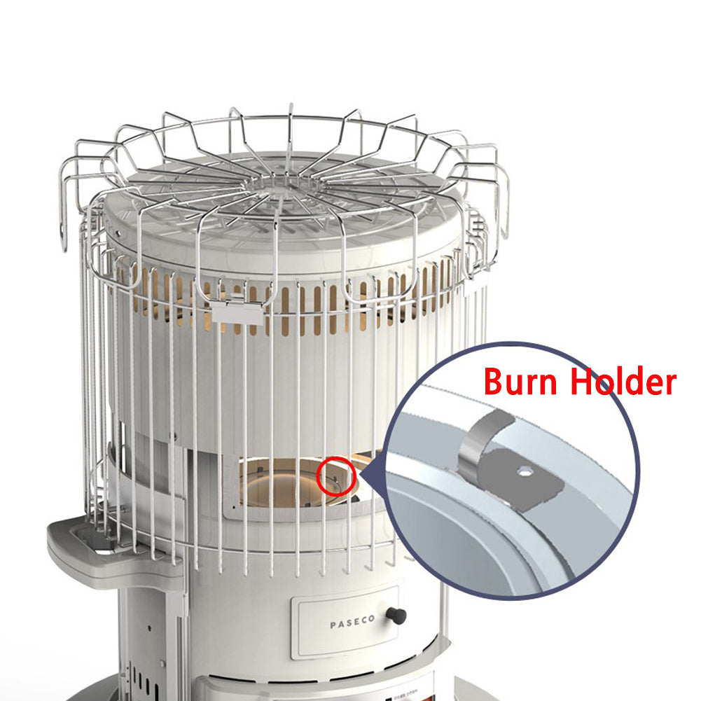 With Molly Paceco CAMP-28 Kerosene Oil Heater Glass Burner Winter Outdoor Camping + +Stove Bag Set ivory 7 liters