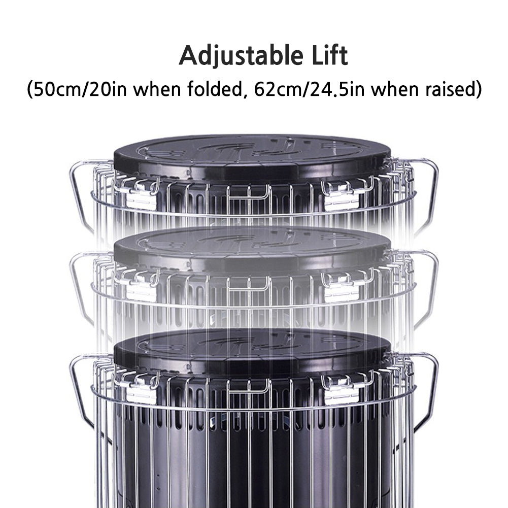 With Molly Paceco CAMP-28 Kerosene Oil Heater Glass Burner Winter Outdoor Camping + +Stove Bag Set ivory 7 liters