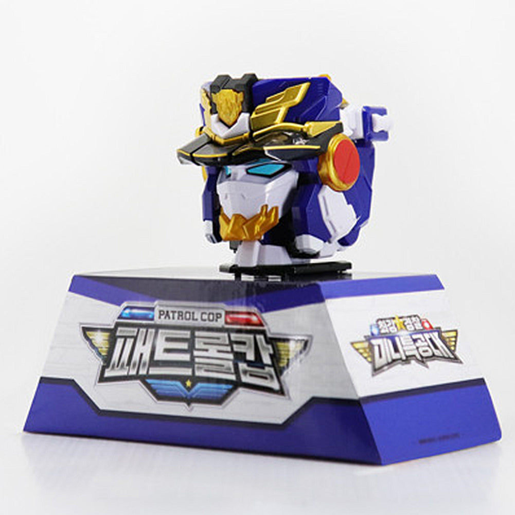 Mini force Season 6 Patrol Cop robot toy police robot transforms into a police face model 7.8x4x10.2in