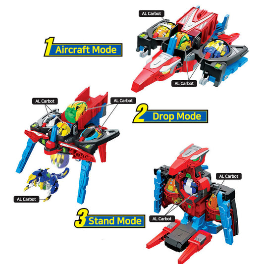Hello Carbot PterDropkung transport aircraft transforms into drop kung robot 75x28x14.5inch
