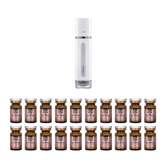 With Molly Shuspell Air Therapy Galvanic Device Set Home Care System + Selvia Ampoule 20ea