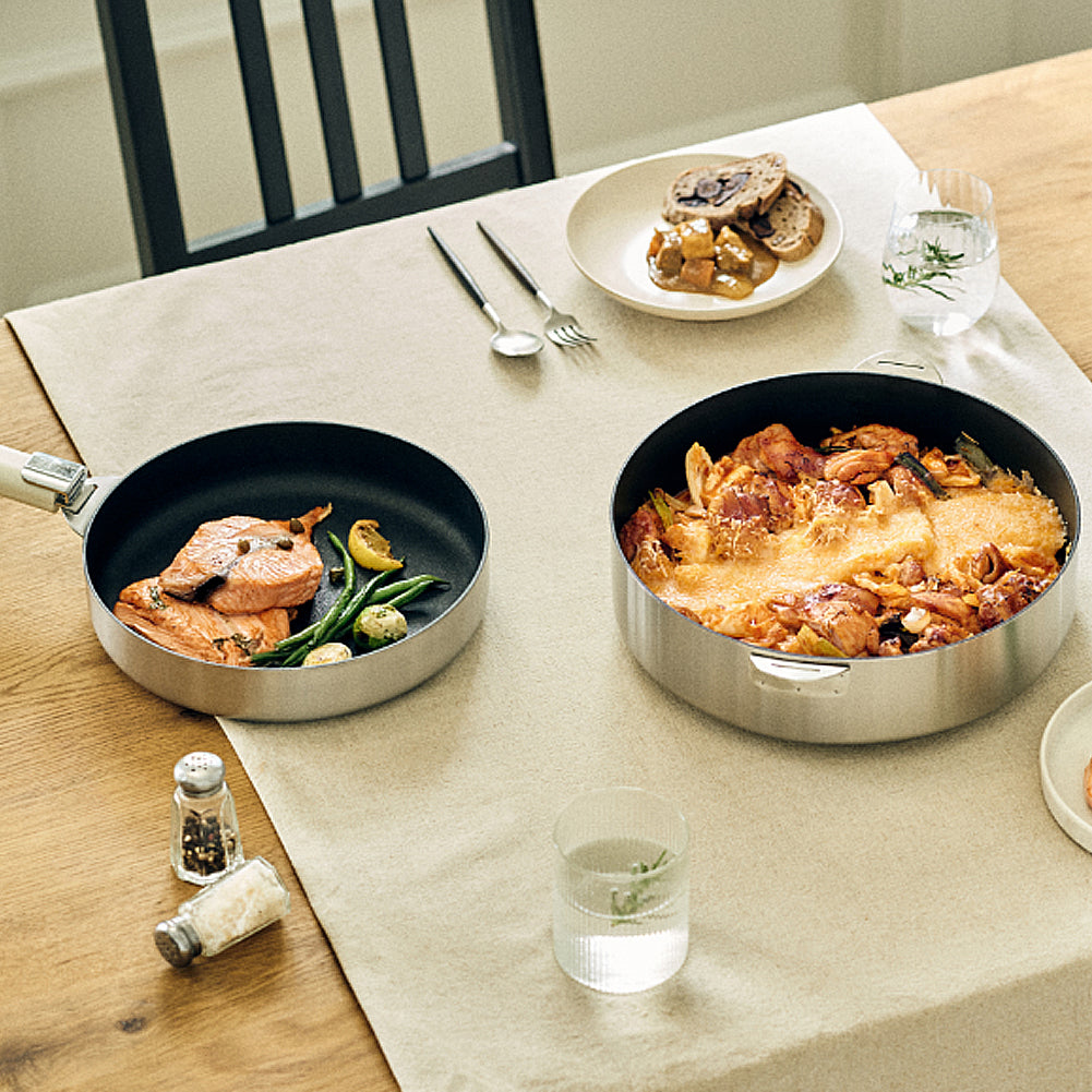 Modori stainless steel Cookware Set of 7P with magic handle